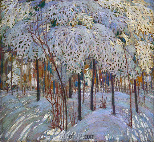 500x459 Snow In October Tom Thomson Painting Reproduction 14755 Topofart - Tom Painting