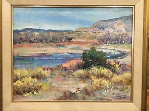 300x225 Tom Talbot Original Oil On Board Colorful Landscape Painting Ebay - Tom Painting