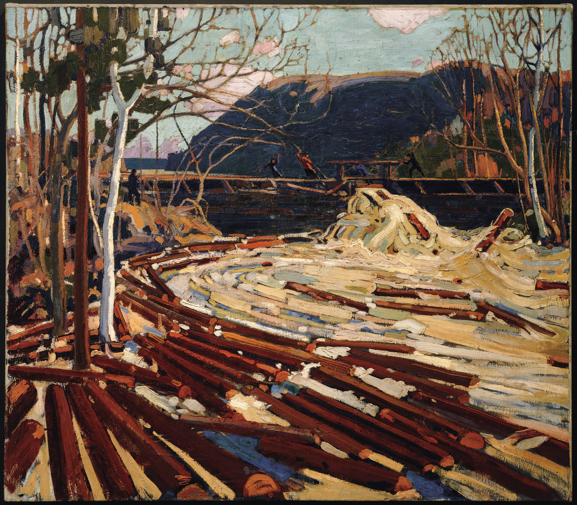 2000x1749 Tom Thomson Catalogue The Drive, Winter (1916 - Tom Painting