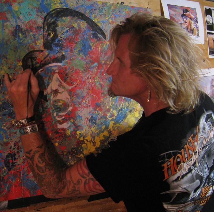 720x713 Tom Nolltom Petty Original Oil Painting Art By Tom Noll - Tom Petty Painting