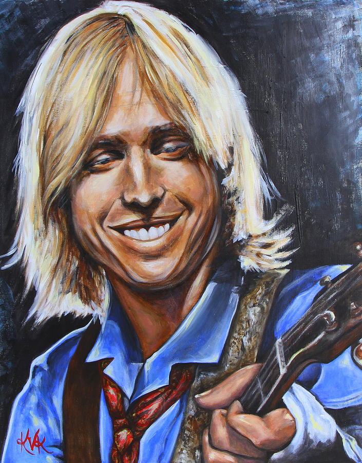 705x900 Tom Petty Painting By Katia Von Kral - Tom Petty Painting