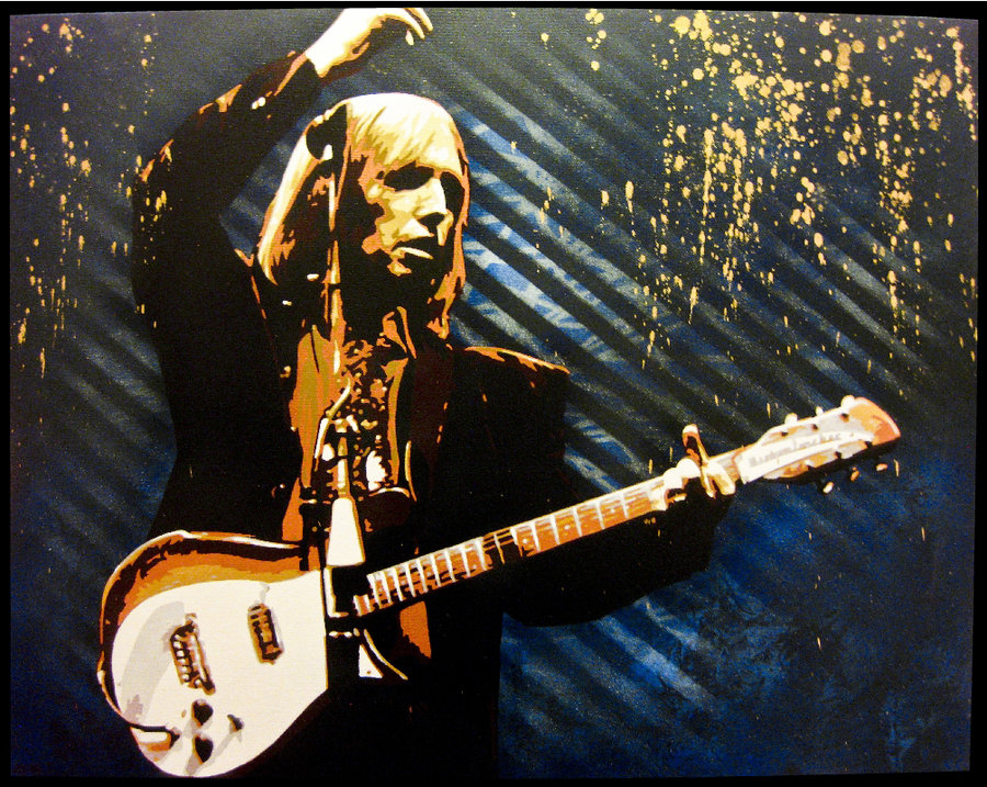 900x717 Tom Petty By Bobbyzeik - Tom Petty Painting