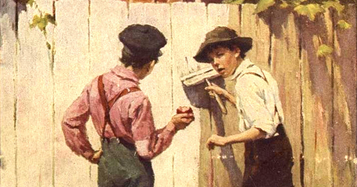 1200x630 Quirks Of English Adventures Of Tom Sawyer Meet - Tom Sawyer Painting