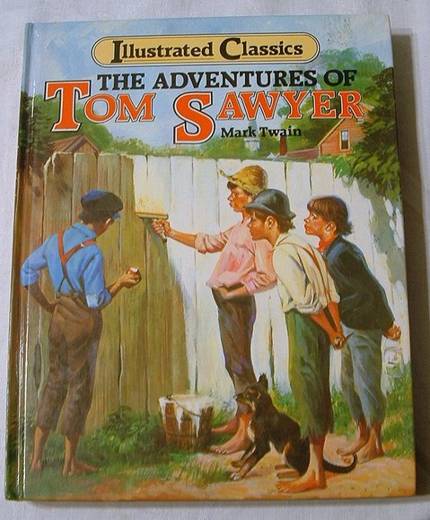 479x580 Dave's Musings Book Review The Adventures Of Tom Sawyer - Tom Sawyer Painting