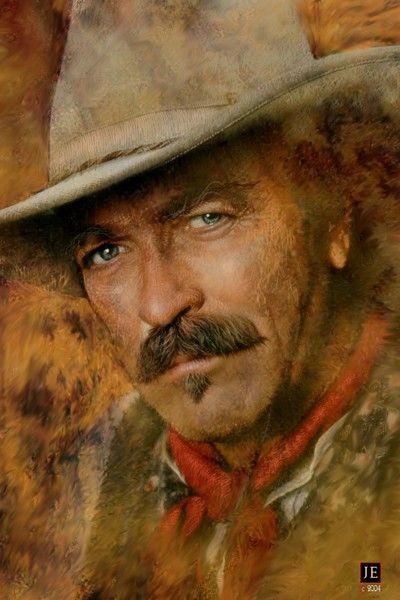 400x600 Tom Selleck Artist John Enright (4) Celeb. Paintings - Tom Selleck Painting