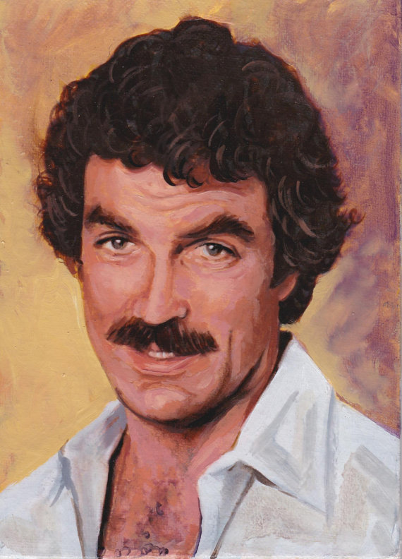 Tom Selleck Painting at PaintingValley.com | Explore collection of Tom ...