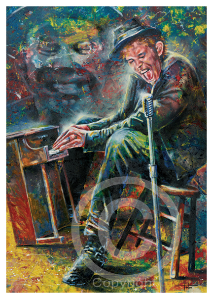 432x604 Tom Nolltom Waits Classic Giclee Art Print By International Artist - Tom Waits Painting