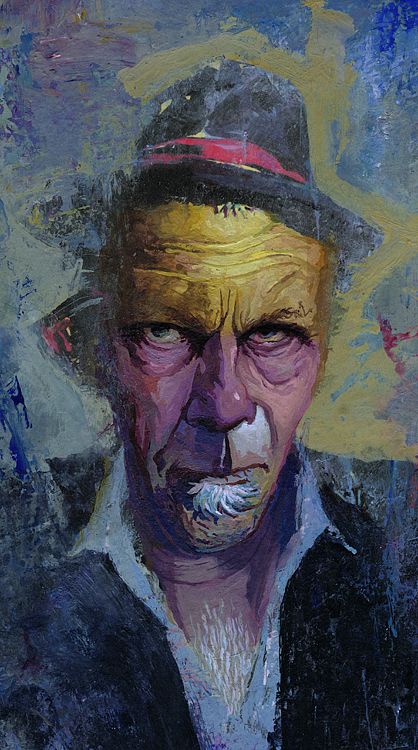 418x750 Tom Waits! Rock Toms, Tom Petty And Cd Cover - Tom Waits Painting