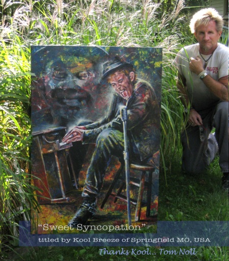 450x513 Tom Waits Painting Contest Winner Sweet Syncopation - Tom Waits Painting