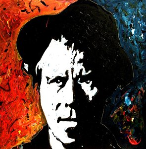 295x300 Tom Waits Painting By Neal Barbosa - Tom Waits Painting
