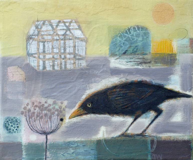 770x641 Saatchi Art Curious Blackbird 2017 - Tom Wood Painting