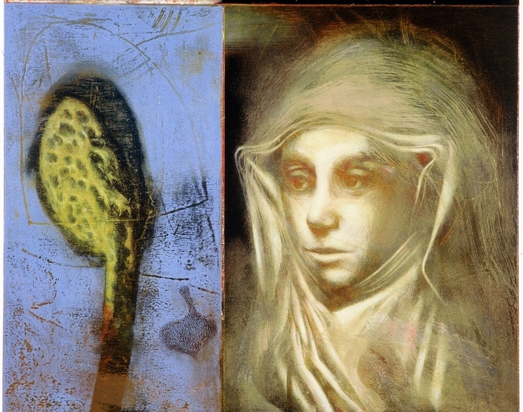 736x579 Yellow Bird Oil On Canvas By Tom Wood Art, I Love Ii - Tom Wood Painting