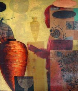 265x308 Juju Loves Polka Dots Falling Out - Tom Wood Painting