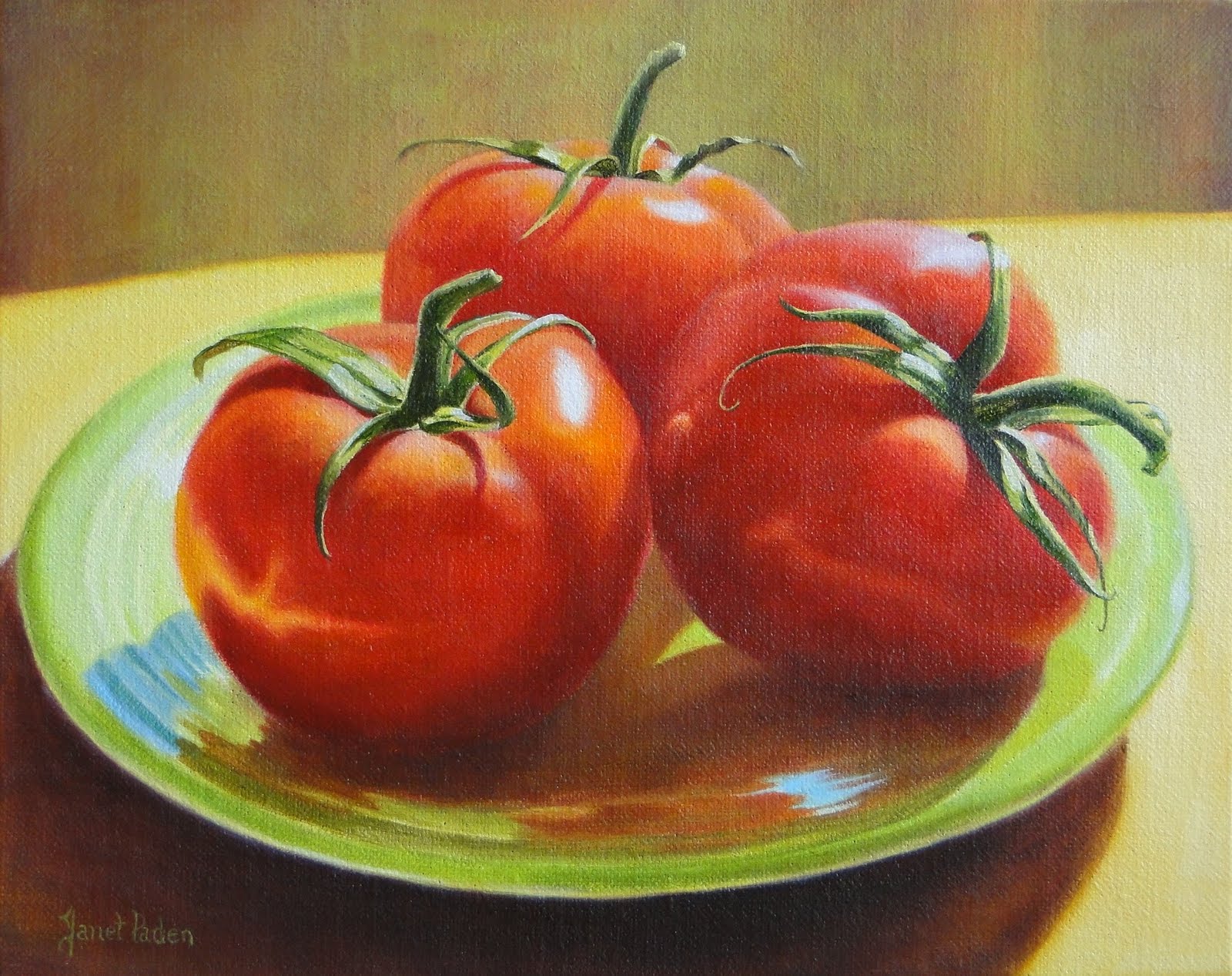 1600x1267 Janet Paden's Paintings Tomato Fiesta - Tomato Painting