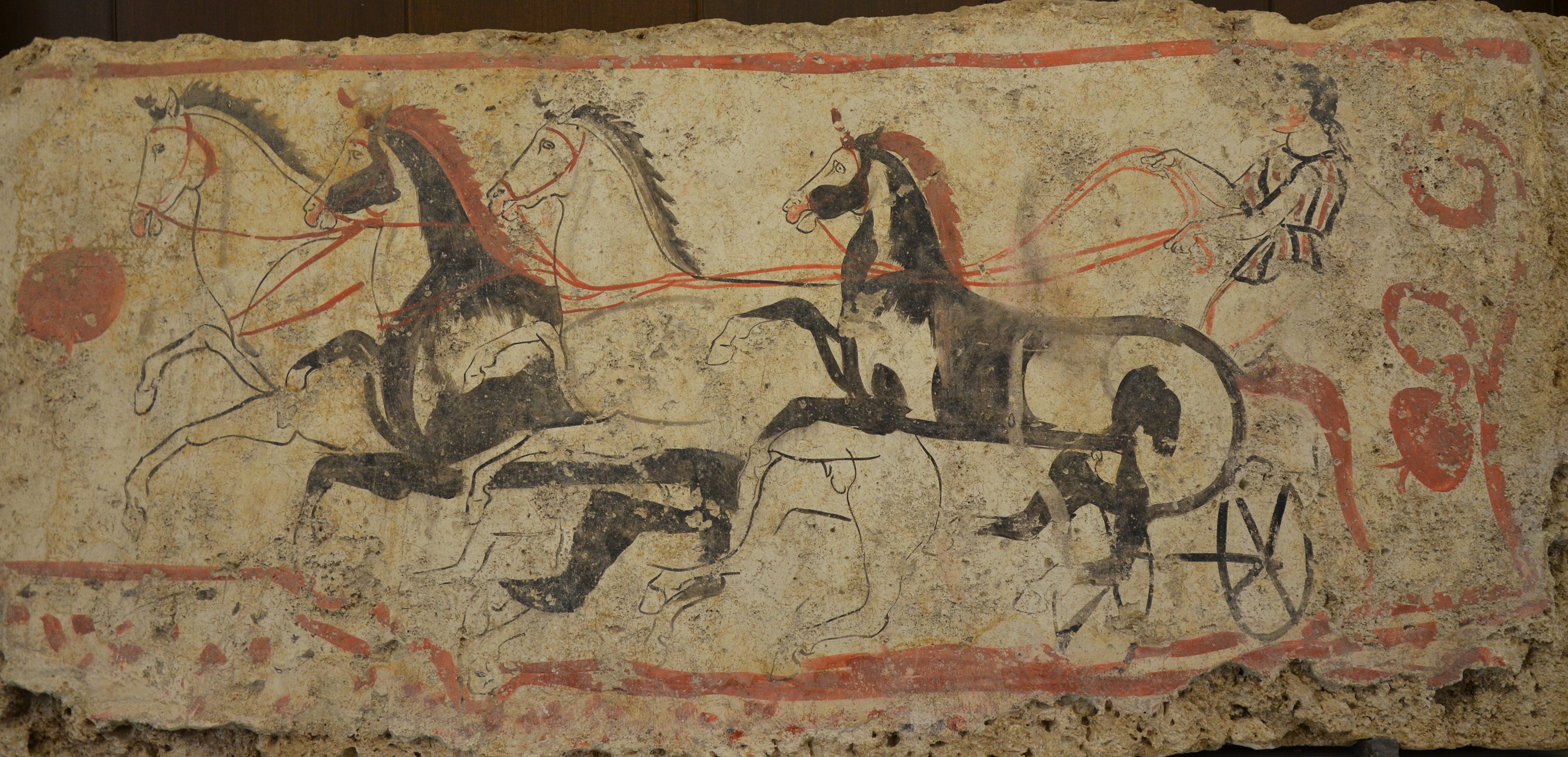 4793x2315 Filelucanian Fresco Tomb Painting Depicting A Quadriga, 340 330 - Tomb Painting