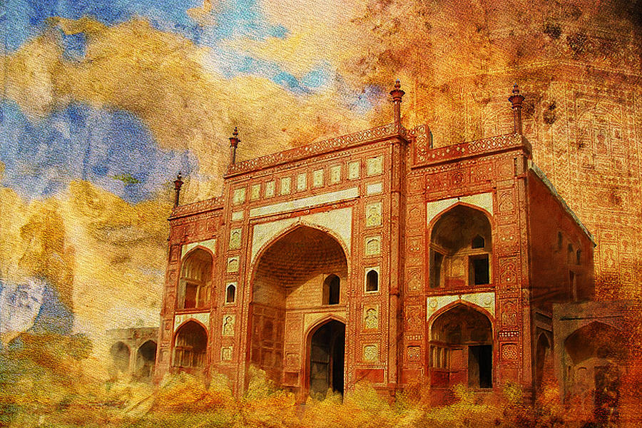 900x600 Jhangir Tomb Painting By Catf - Tomb Painting