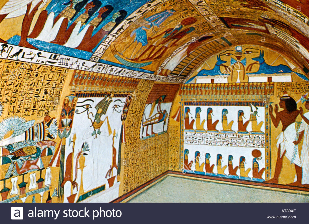 1300x942 Luxor Egypt Deir El Madina Hinister Senedgem Tomb Painting - Tomb Painting