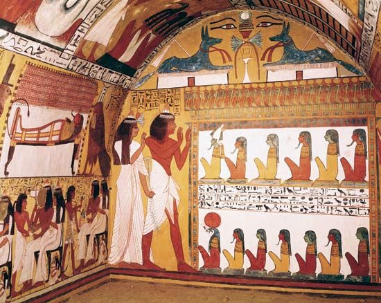 550x438 Tomb Paintings In Ancient Egypt 26 Best Egyptian Art Images - Tomb Painting