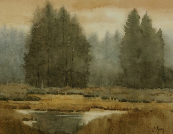 600x464 Watercolor Shanna Kunz Tonalism And Contemporary Design - Tonalist Painting