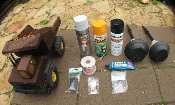 600x361 Solar Led Tonka Truck Path Light 8 Steps (With Pictures) - Tonka Painting