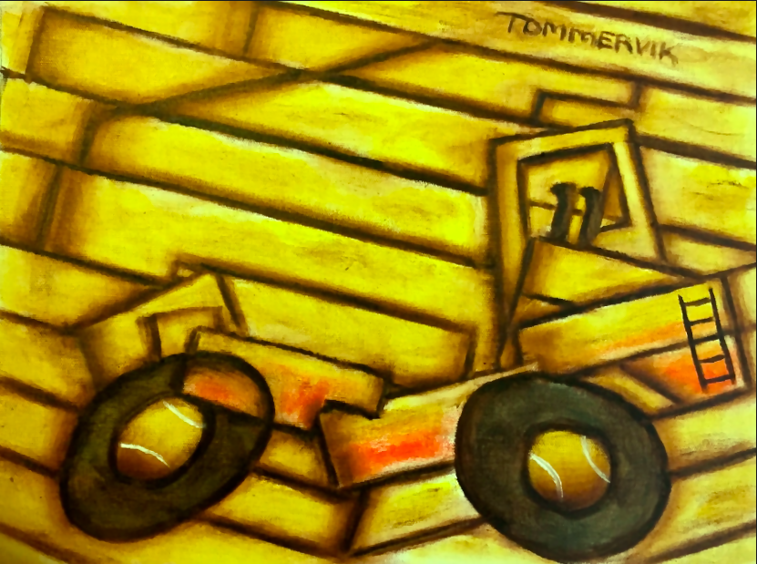 831x619 Tonka Truck Painting By Tommervik Steemit - Tonka Painting