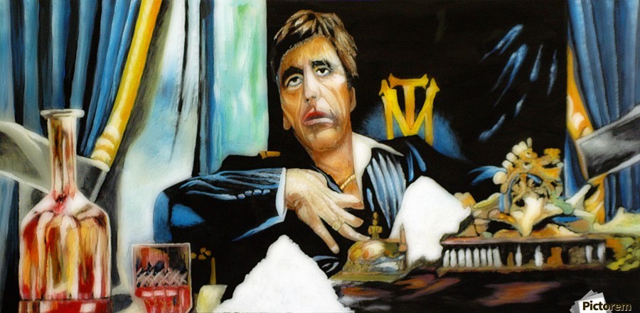 900x441 Tony Montana - Tony Montana Painting