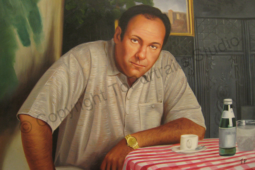 875x586 Tony Soprano, The Sopranos - Tony Soprano Horse Painting