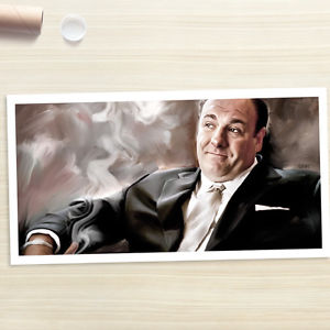 300x300 Sopranos Tony Soprano James Gandolfini Painting Canvas Print - Tony Soprano Painting