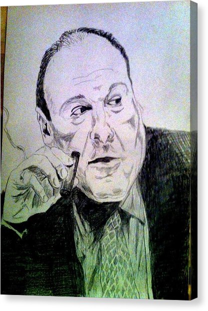 416x622 Tony Soprano Painting By Stefan Connolly - Tony Soprano Painting
