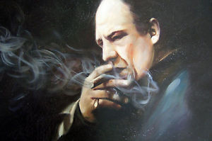 300x199 Tony Soprano Oil Painting 28x16 Unframed Sopranos Godfather - Tony Soprano Painting