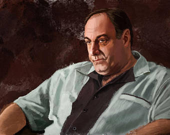 340x270 Tony Soprano Etsy - Tony Soprano Painting