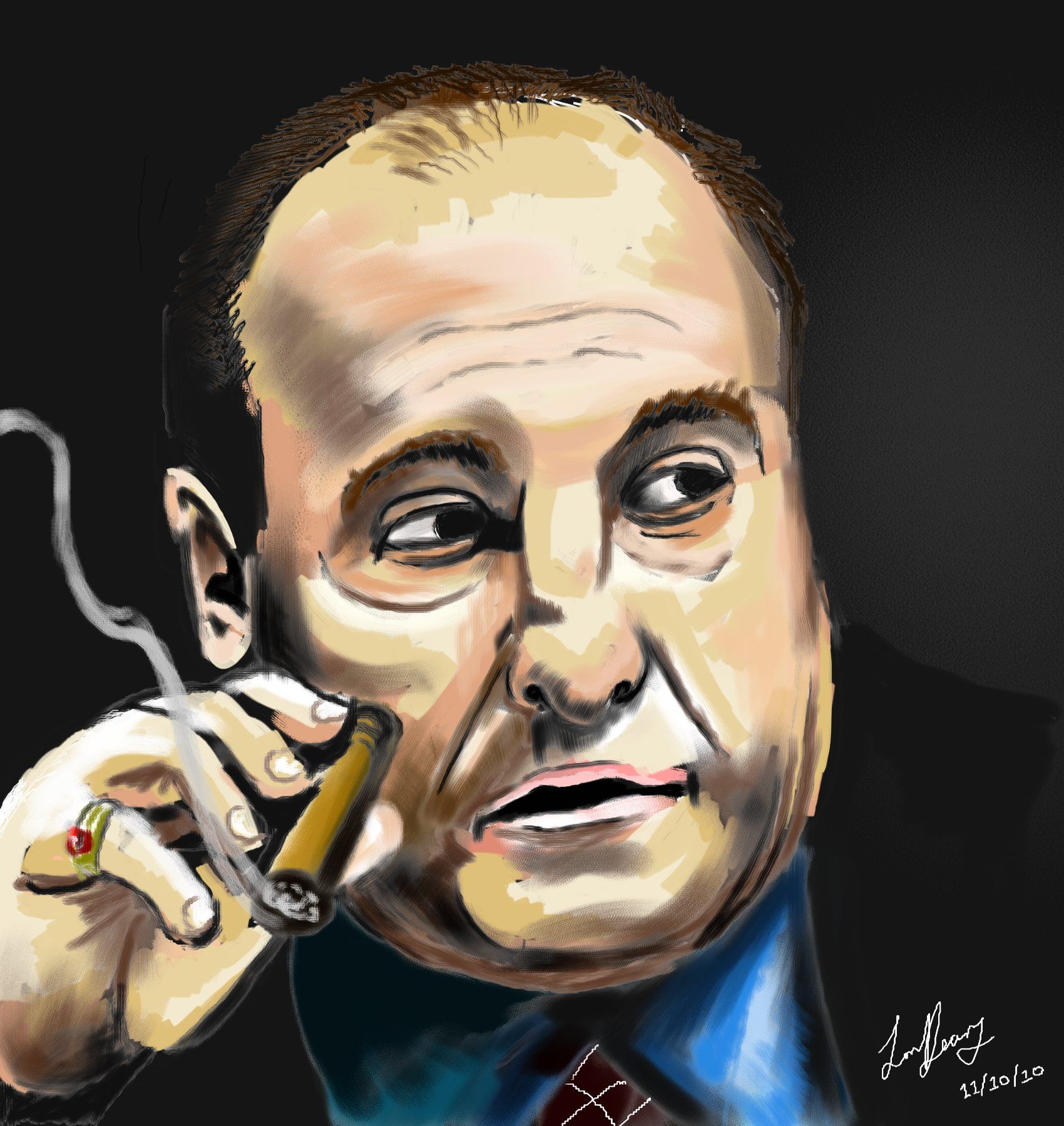 1700x1800 Italian American Mafia Today Tony Soprano Painting - Tony Soprano Painting