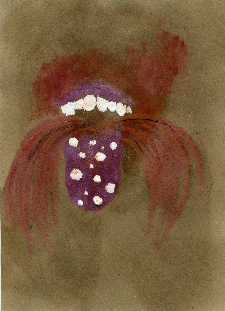 770x1061 Saatchi Art God's Broken Tooth Painting By Evangelos Papapostolou - Tooth Painting