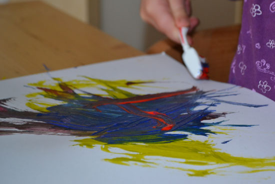 550x367 Toothbrush Painting - Toothbrush Painting