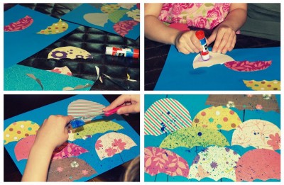 400x261 Toothbrush Splatter Painting Fun Family Crafts - Toothbrush Painting