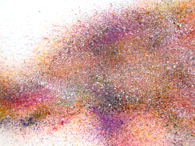 640x480 An Elephant A Day Elephant No. 91 Spatter Painting With Toothbrush - Toothbrush Painting