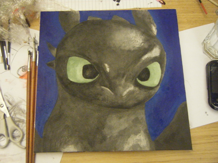 900x675 Toothless Painting - Toothless Painting