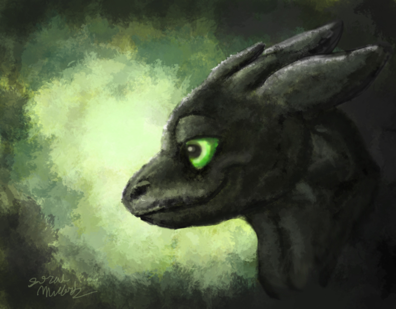 795x622 Toothless Painting By Shockshockshad - Toothless Painting