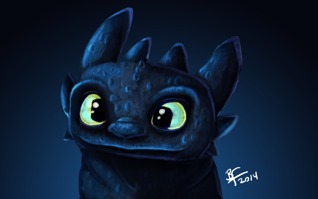 1024x643 Toothless Painting By Farrellart - Toothless Painting