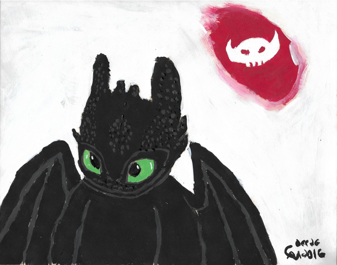 1280x1007 Toothless Painting By Fatthoron2 - Toothless Painting