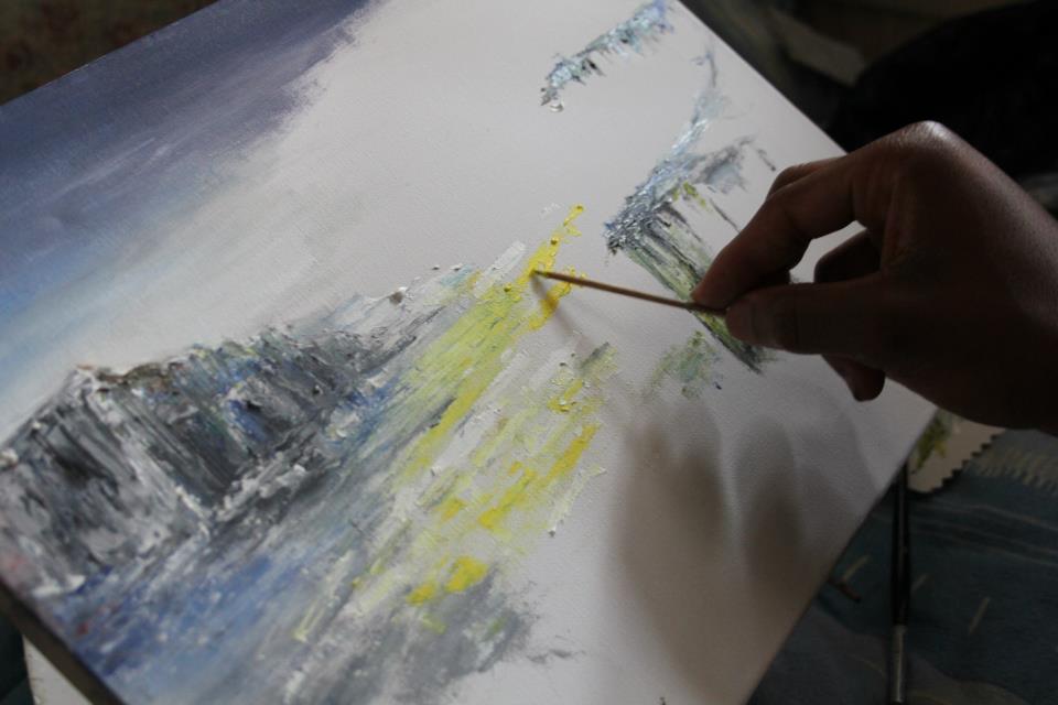 960x640 Toothpick Painting Action Shot ! By Curtlyadams - Toothpick Painting