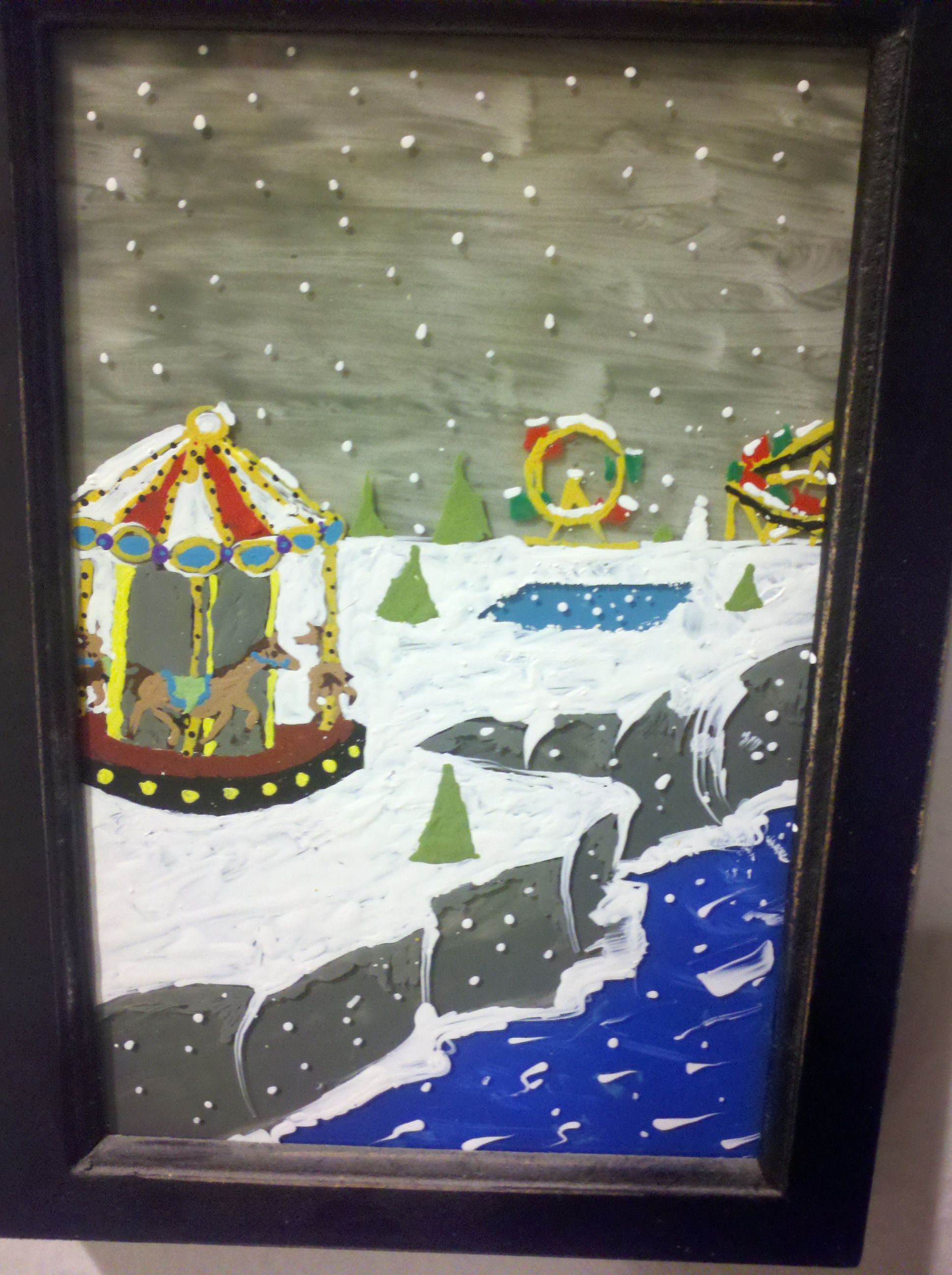 1936x2592 Toothpick Painting On Glass By The Light Of The Moon Shop By - Toothpick Painting