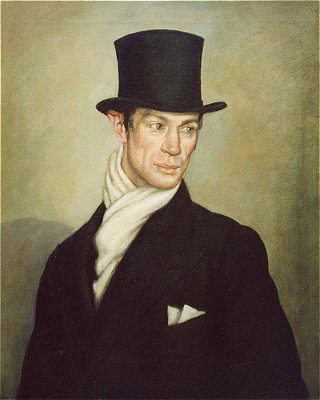 320x400 Portrait Viewer Top Hat By Anne Wright - Top Hat Painting