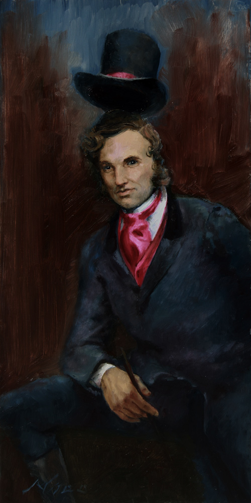 500x1000 The Magicians Top Hat Nico Fine Art - Top Hat Painting