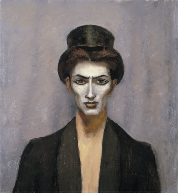 600x651 Chico In Top Hat - Top Hat Painting