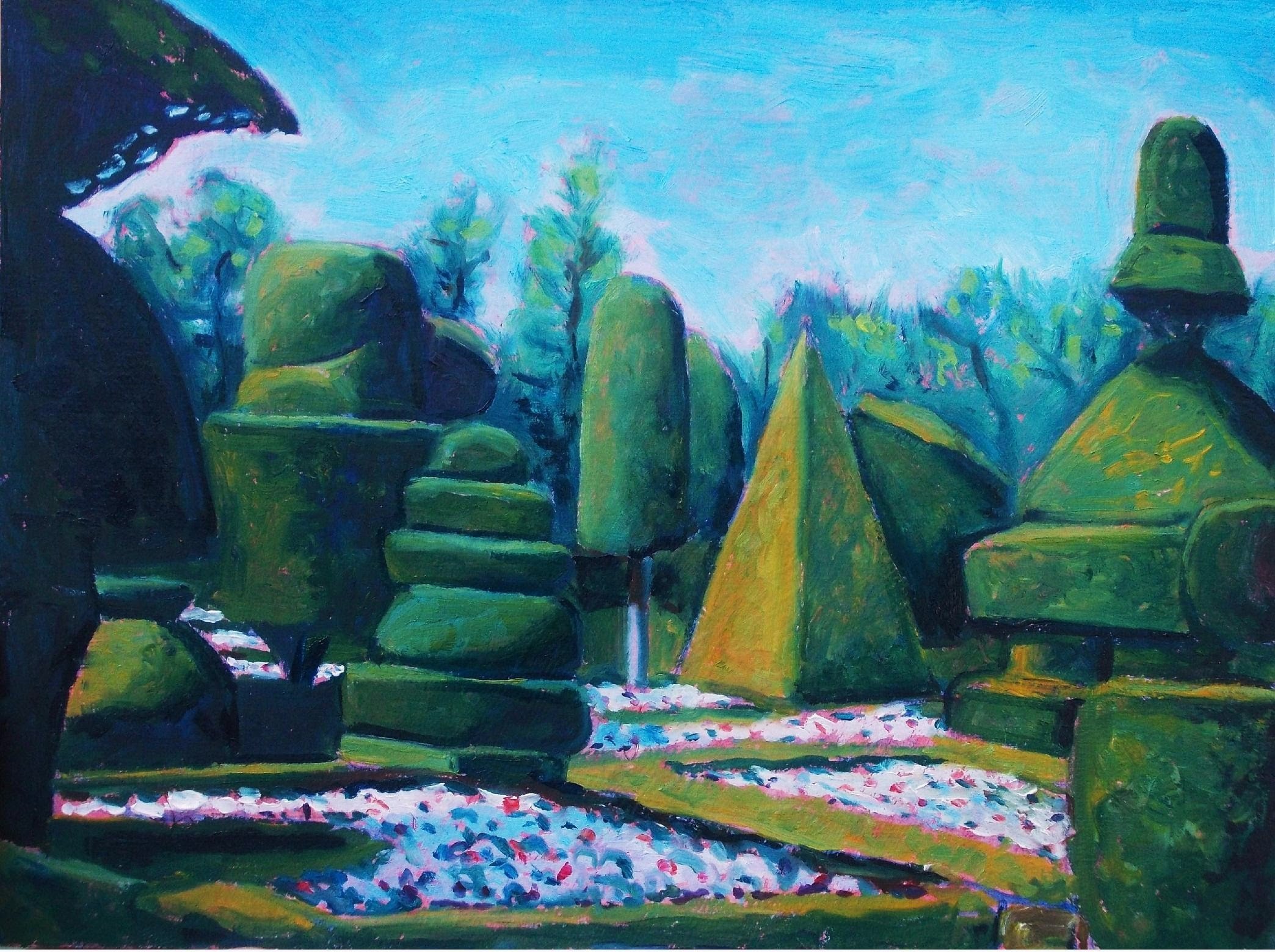 2088x1560 Paint Weird Topiary Gardens Step By Step In Oil Paints - Topiary Painting