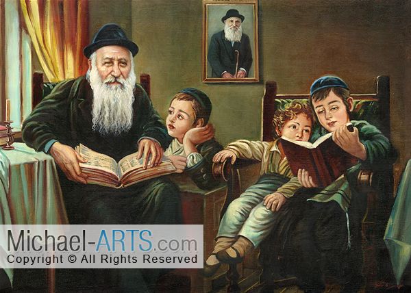 600x428 Learning The Torah - Torah Painting