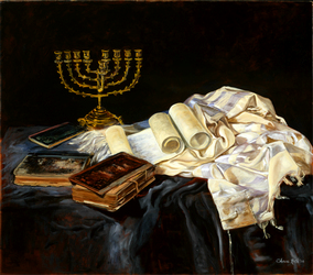 284x250 Chava Roth Judaica Art Gallery - Torah Painting