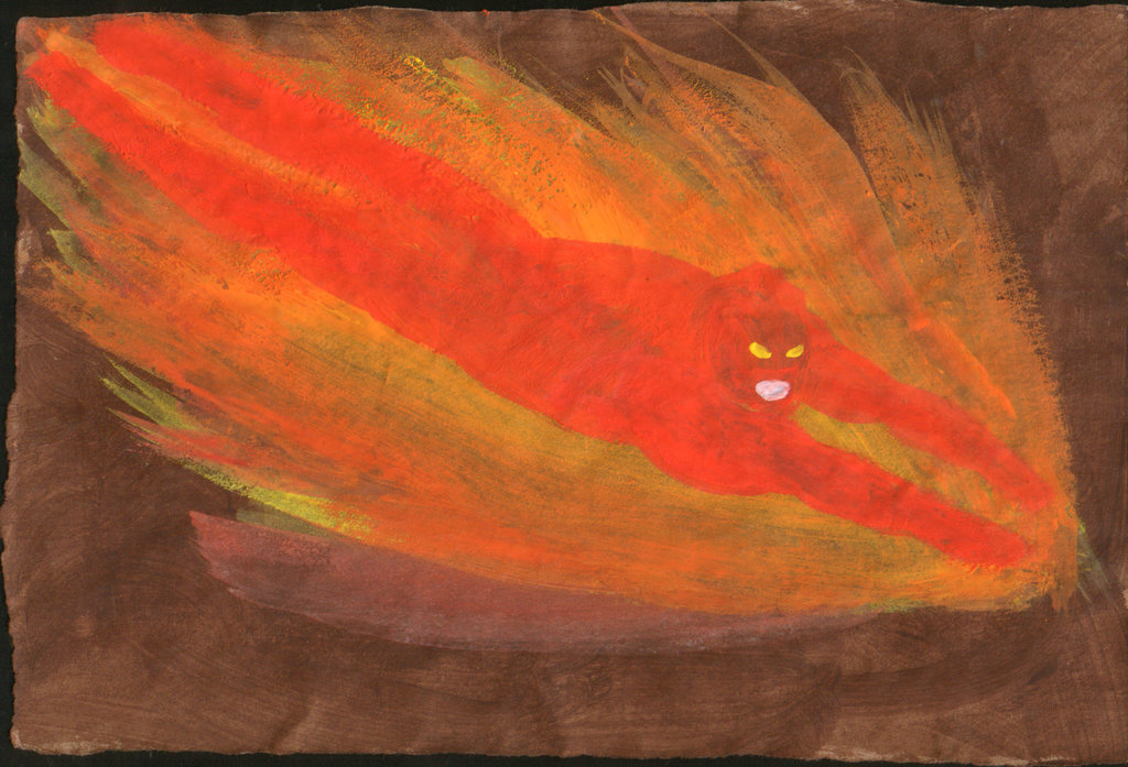 1024x697 Human Torch (Painting) By Ivanprime93 - Torch Painting