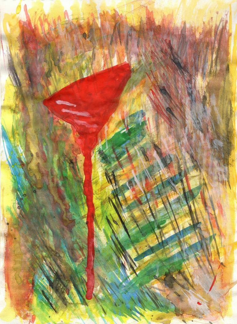 770x1052 Saatchi Art Margarita With The Torch Painting By Dheeraj Abrol - Torch Painting